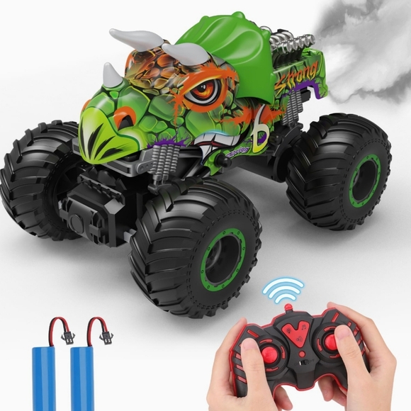 Prefontaine Remote Control Monster Truck/Off Road Vehicle - green dinosaur - Picture 5 of 16